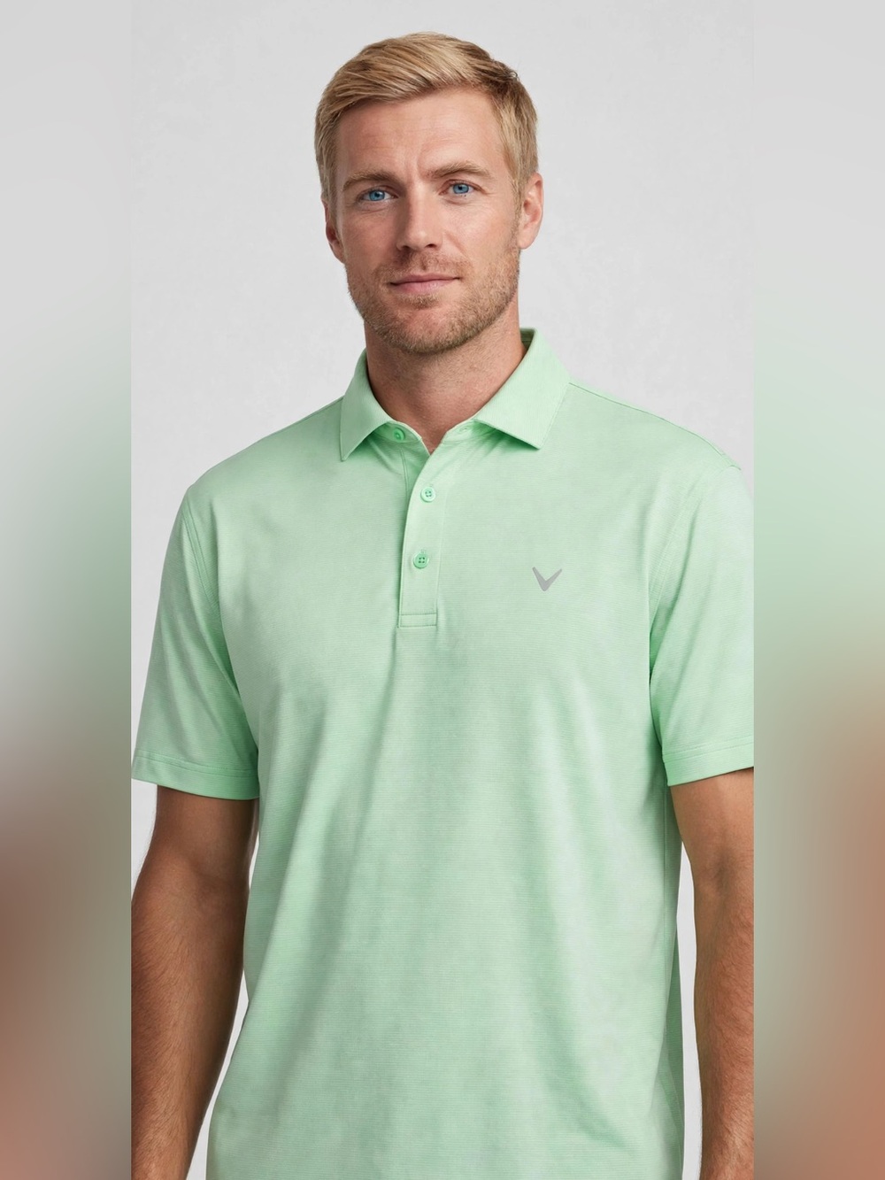 Callaway Men's Light Mint Green Golf Polo